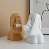 Kitchen Moai Stone Statue Island Portrait Dispenser Tissue Box Napkin Storage Mouth Organizer Accessories Useful Things Decor