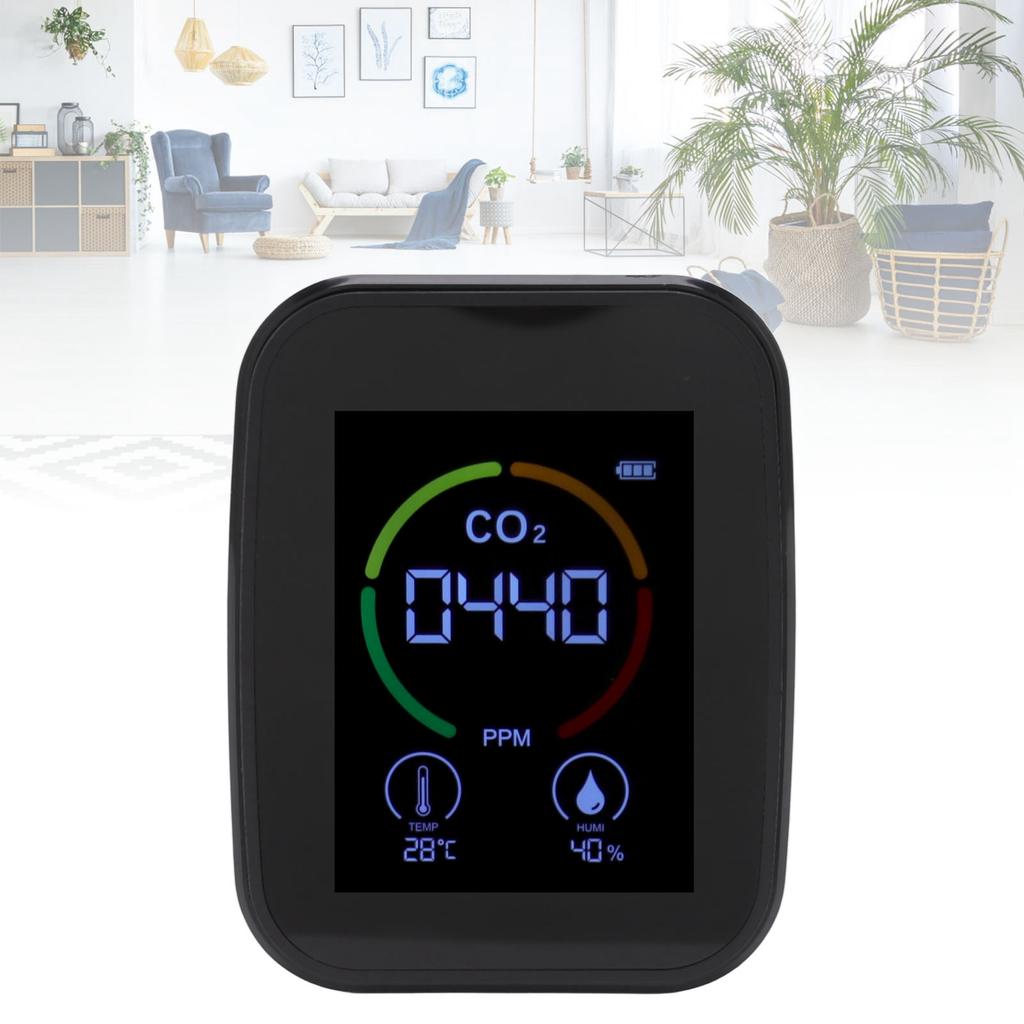 Indoor Quality Monitor Co2 Carbon Dioxide Detector TVOC Temperature Humidity Quality Detector