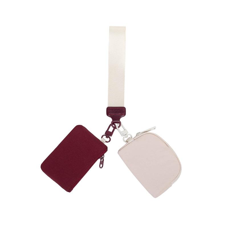 Wristlet Portable Lulu Card Case Bank Card Mini Coin Organiser
