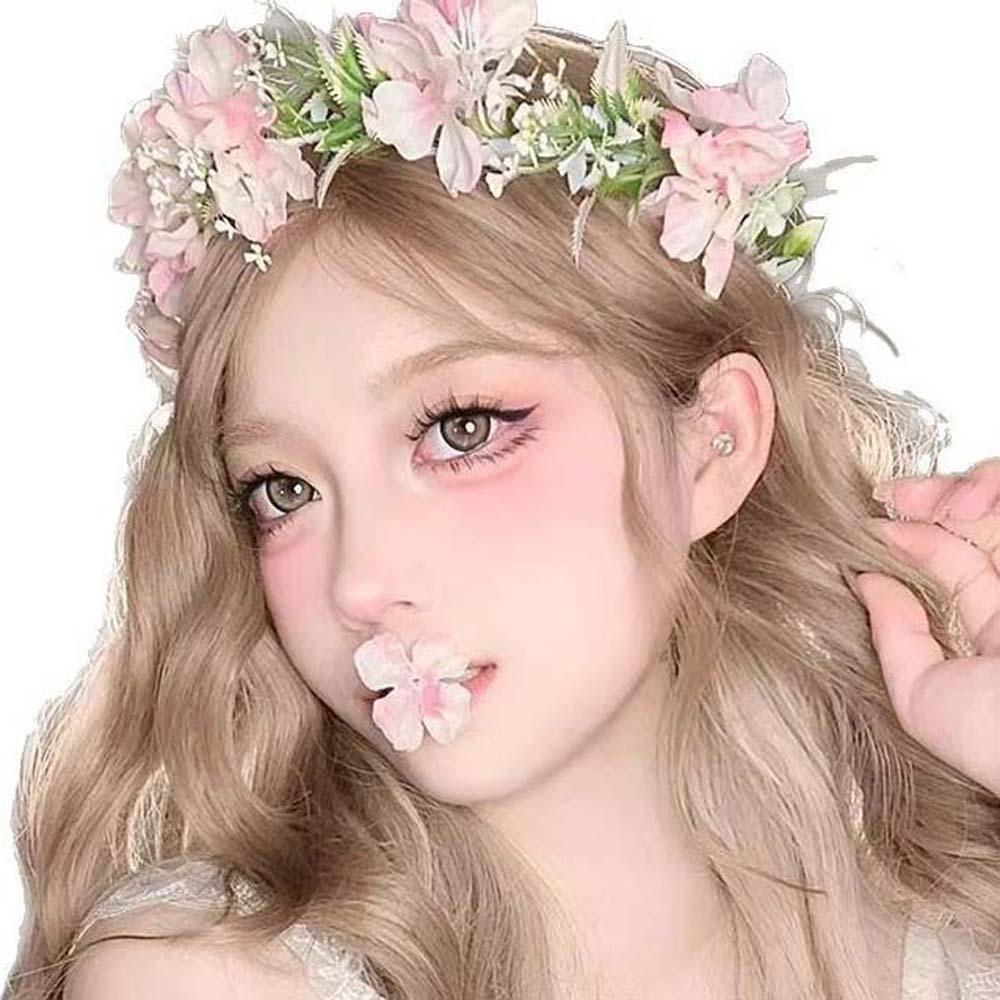 Simulation Flower Flower Hair Hoop Hair Ornaments Wedding Headwear Exquisite Wreath Headband  Girls