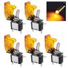 Car Boat Truck Led Lighted Toggle Switch with Aircraft Flip Safety Up Cap Cover