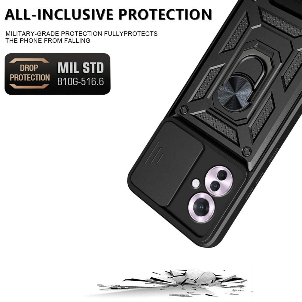Camera Protect Case for Reno 11F 11 Pro 10 Pro Reno 8T 8 Pro + 7 Pro 7Z 6 6Z 5 OPPO Find X5 Lite Armor Hybrid Ring Cover