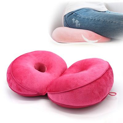 New Dual Comfort Orthopedic Cushion Pelvis Pillow Lift Hips Up Seat Cushion Multifunction Plush Cushion Latex Granules Memory Foam Folding Pad