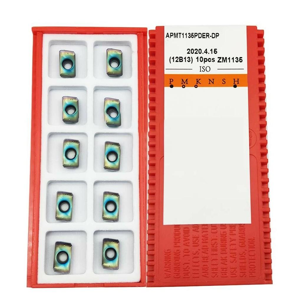 

10 шт. APMT1135PDER -H 1135 APKT HRC65° Фрезерна пластина з твердого сплаву для BAP 300R
