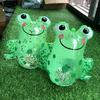 Frog Inflatable Toy Easy Storage Eye-Catching Shine Lightweight Fine Workmanship Entertainment PVC Glitter Sequins Flash Frog Ballon Beach Toy