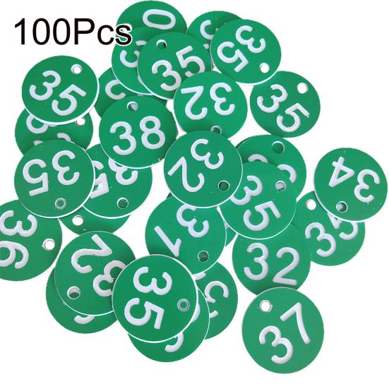 100Pcs Beehive Tag Waterproof Identification Round 1-100 Numbered Mark Label Beekeeping Supplies