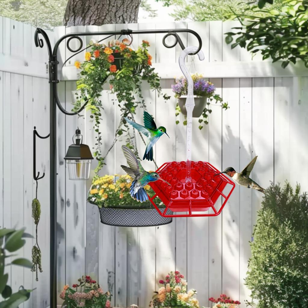 Feeder Hummingbird with 30 Feeding Ports Hanging Outdoor Bird Feeder Anti-Ant and Bee Garden Yard Decor Pet Bird Supplies