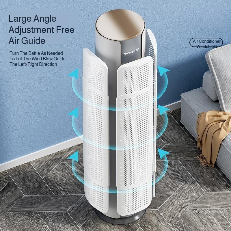 Cabinet Air Conditioner Wind Shield Free Retractable Air Outlet Anti-direct Blowing Baffle Wind Shield Retractable Vertical