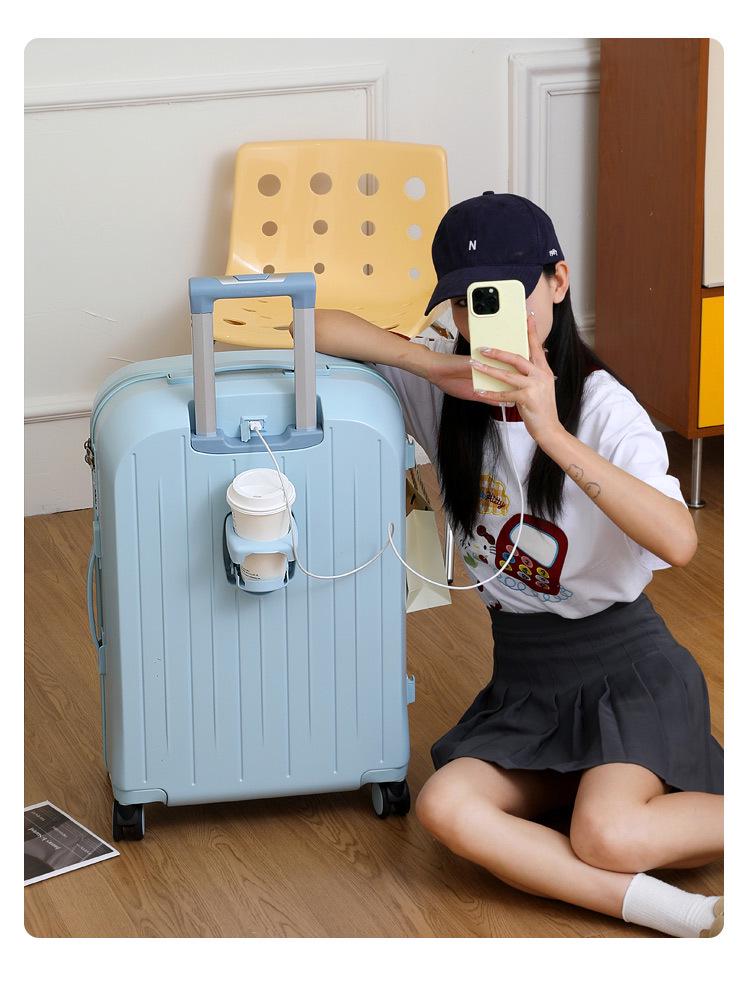 2025 Model Sturdy Trolley Case - Large Capacity with Combo Lock for Men, Women, and Students