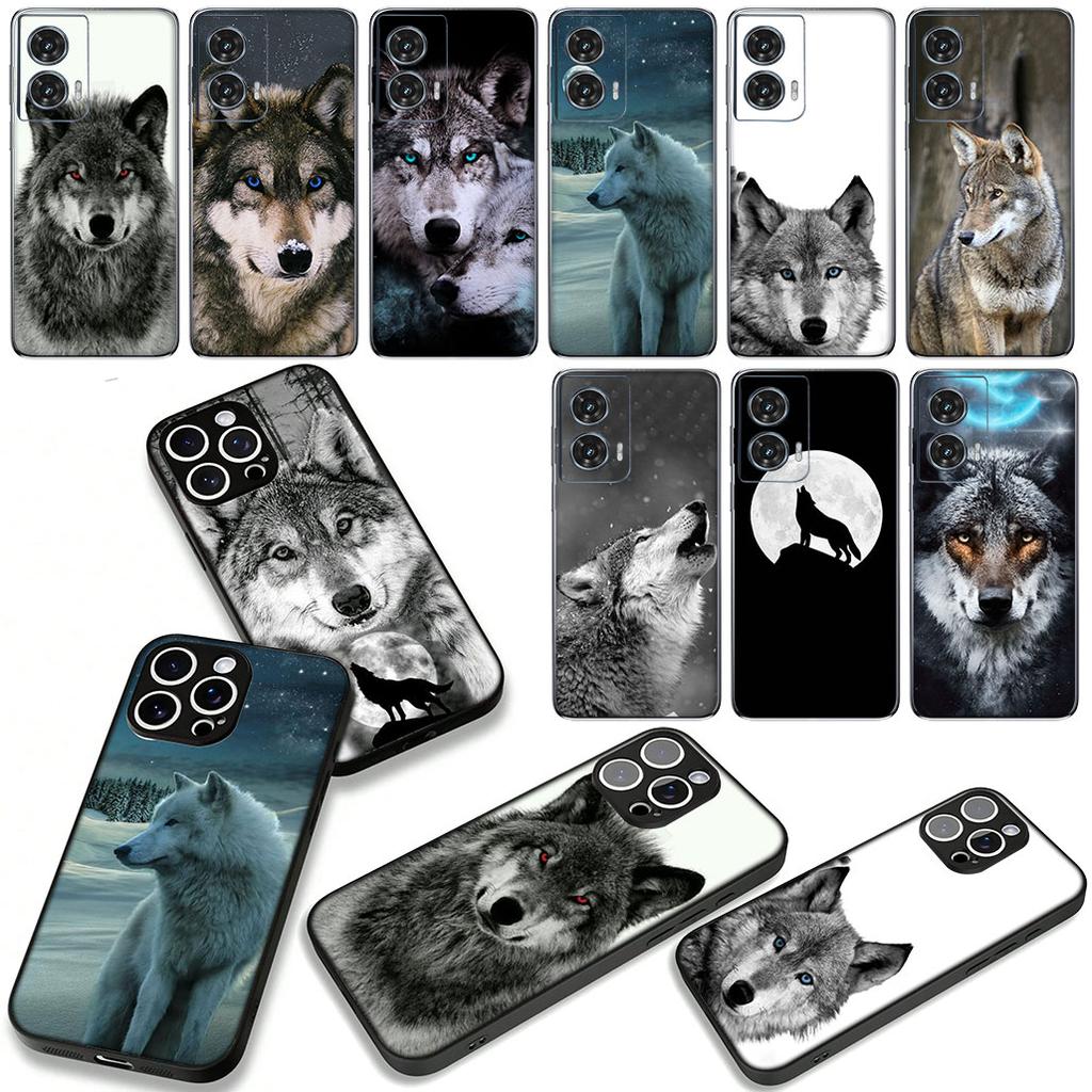for Samsung Galaxy A07 A13 A12 A14 A23 A42 A50 A51 A52 A53 A70 A71 A72 A21S A04 Note 20 9 8 10 Case Stalking Wolf Art Animal