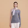 Avvina Pelle Long Twilly Silk Scarf   Dove
