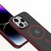 Magnetic Case for iPhone 15 Pro Compatible with MagSafe Skin-touch PC+TPU Matte Phone Cover - Black