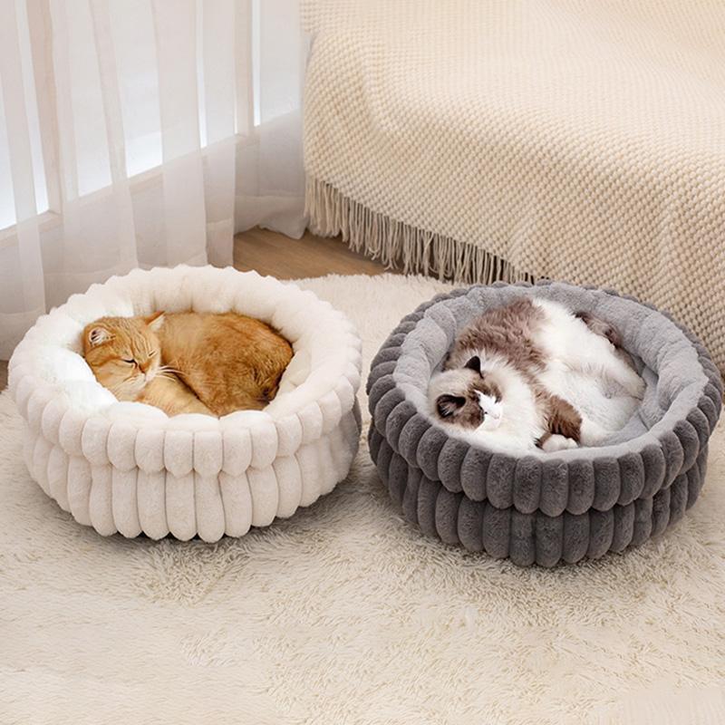 Thickened Moisture Resistant Pet Bed Winter Thermal Insulation Cat Dog House Washable Removable Cover Pet Mat Durable Small Pet Cushion