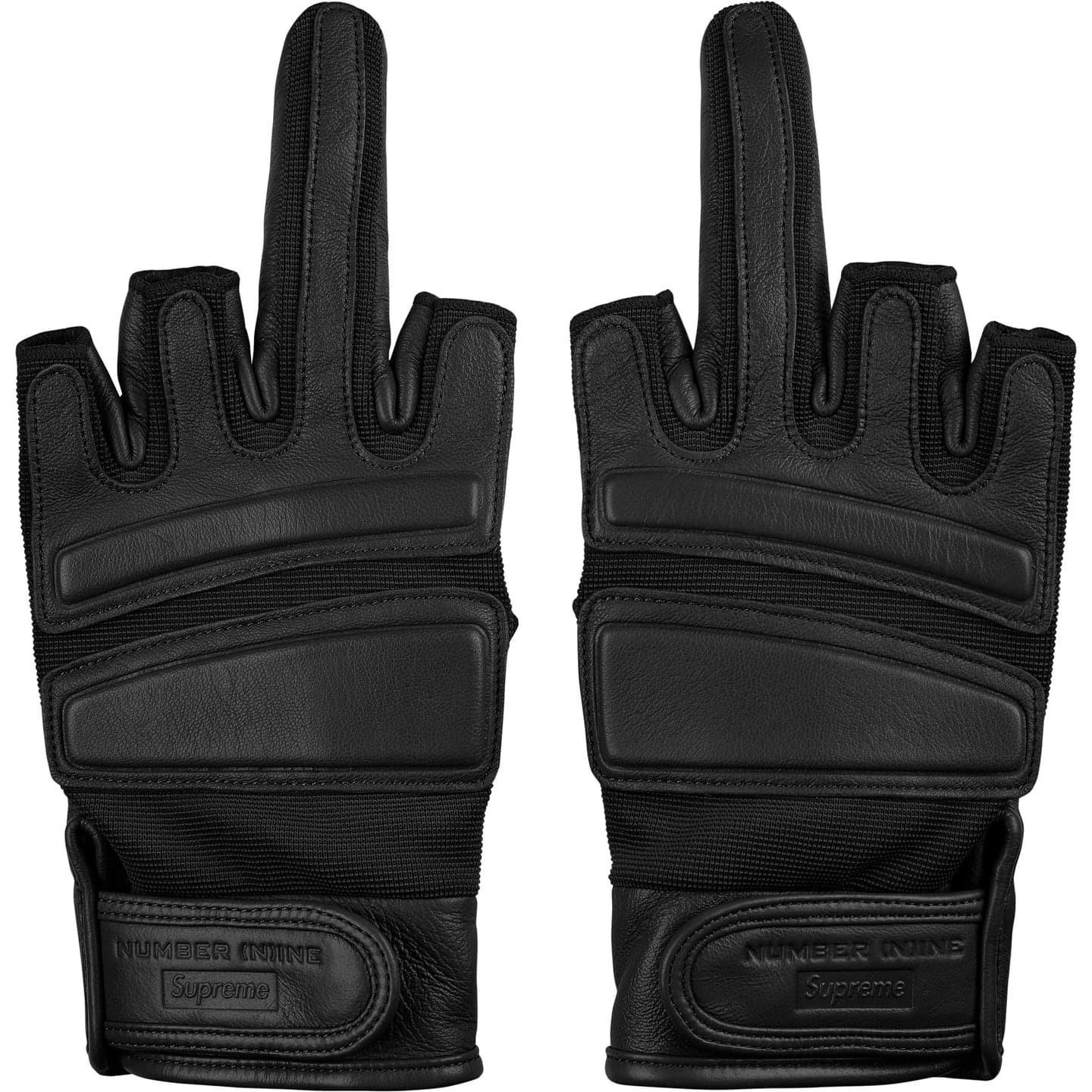 Supreme Number (N)ine Leather Gloves Black L