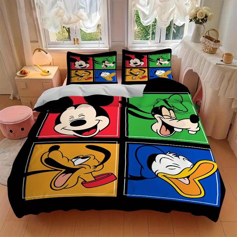 3pcs set Mickey Mouse, Goofy, Pluto Bedding Set with Duvet Cover+Pillowcases, All-Season Polyester, Zipper Closure63