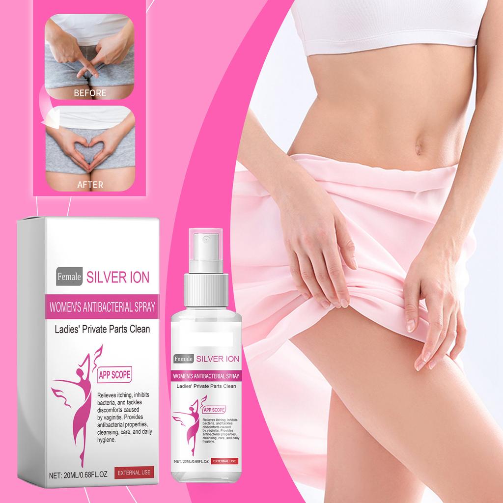 Sprej na intimní partie žen, svěží a výživný sprej, účinná péče o intimní partie 20 ml