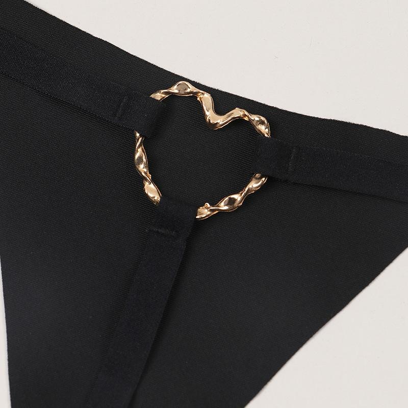 Heiß Sexy Damen Slips 18 Erwachsene Bondage Exotisch Metall Liebe G-String Mädchen Slips Ausgeschnitten Erotische Unterwäsche Niedrige Taille Porno Tanga