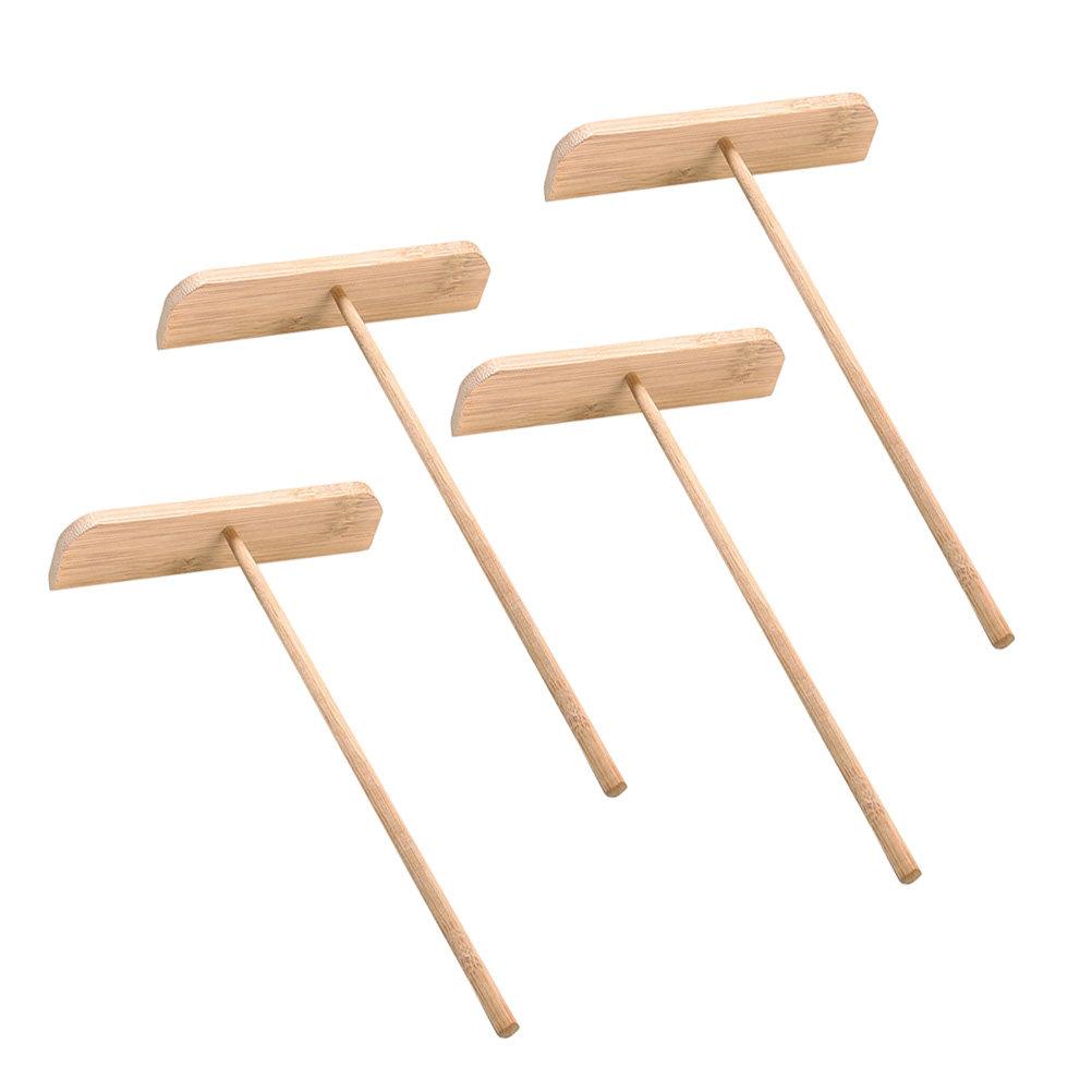 Crepe Spreader Bamboo Pancake Scraper Pancake Spreader 23x13x3.5cm Kitchen Tool for Baking Pancakes Crepes Kitchen Tools