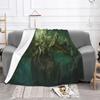 The Rise Of Great Cthulhu Fleece Throw Blankets Octopus Mysticism Blankets for Sofa Travel Super Soft Bed Rug