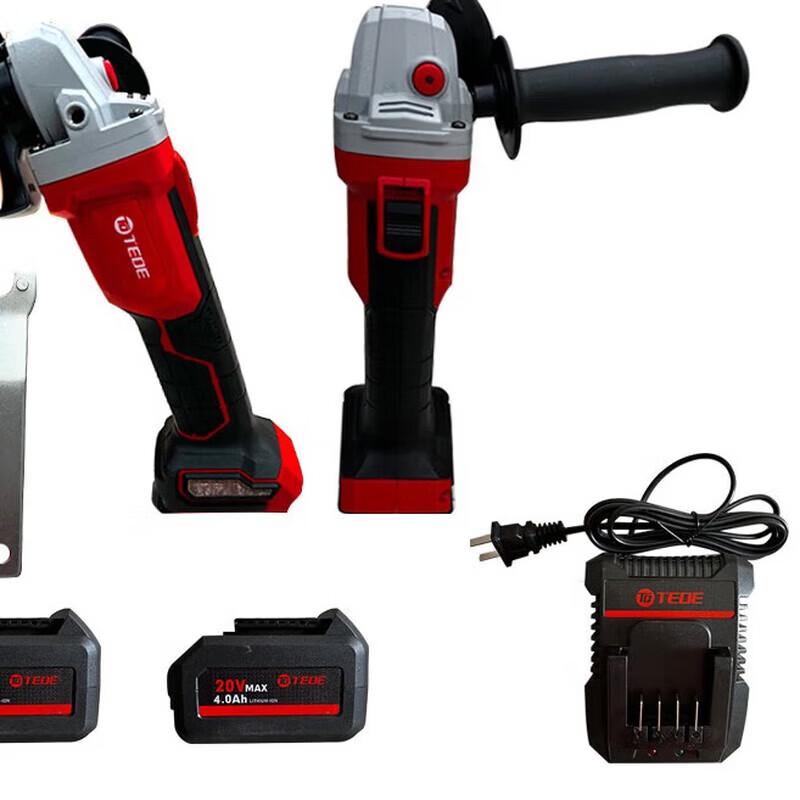 TEDE Cordless Brushless Angle Grinder CN plug (adapter included)