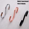 10-40pcs Stainless Steel Flat S Hooks,Multi-function Kitchen Bedroom Railing S-Shape Hook,Gold Hanging Clothes Hanger for Hats