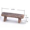 Mini Dollhouse Miniature Wooden Bench Wooden Stool Fairy Garden Miniatures Decor  Kids Gift