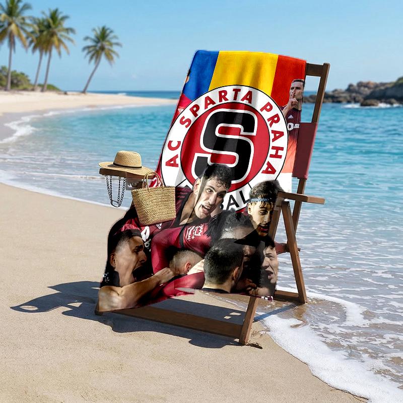 Ac Sparta Praha Fashion Beach Towel: Ideal for Summer Adventures Soft, absorbent and quick drying suitable for swimming and bathing