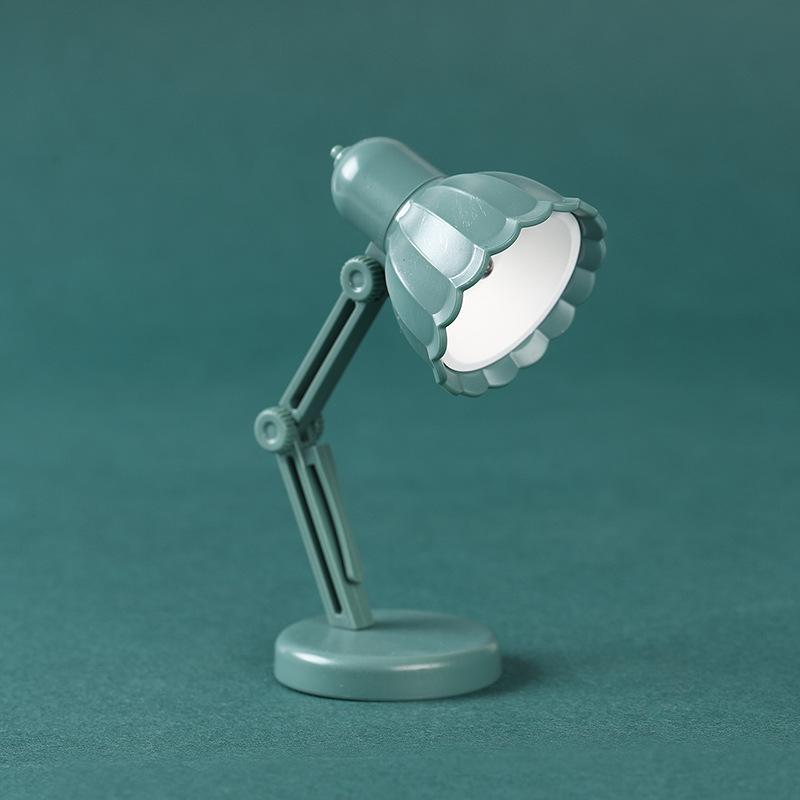 Mini lampă de birou creativă LED pliabilă, portabilă, lumină de noapte mică, culoare caldă, lampă de birou pentru lectură, cu clemă