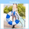 Eco-friendly Pvc Adult Swim Ring British Style Print Double Airbags Underarm Design Inflatable Swimming Pool Ring