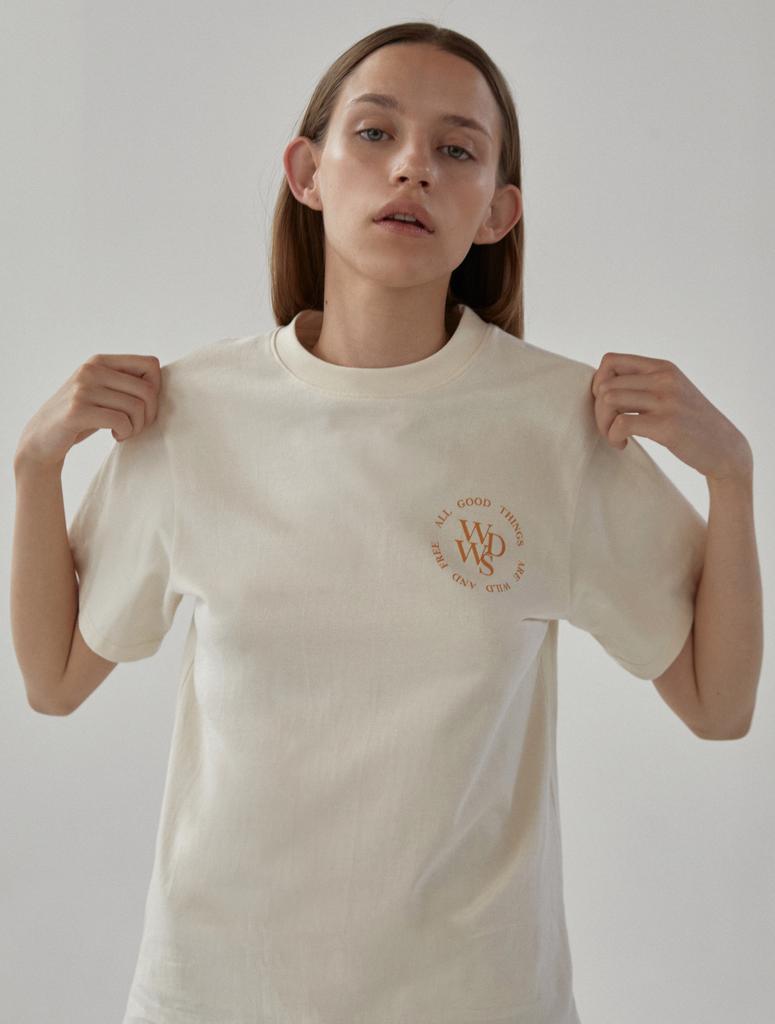 Waildeuwogseu Wdws Big Logo T-Shirt_Ivory