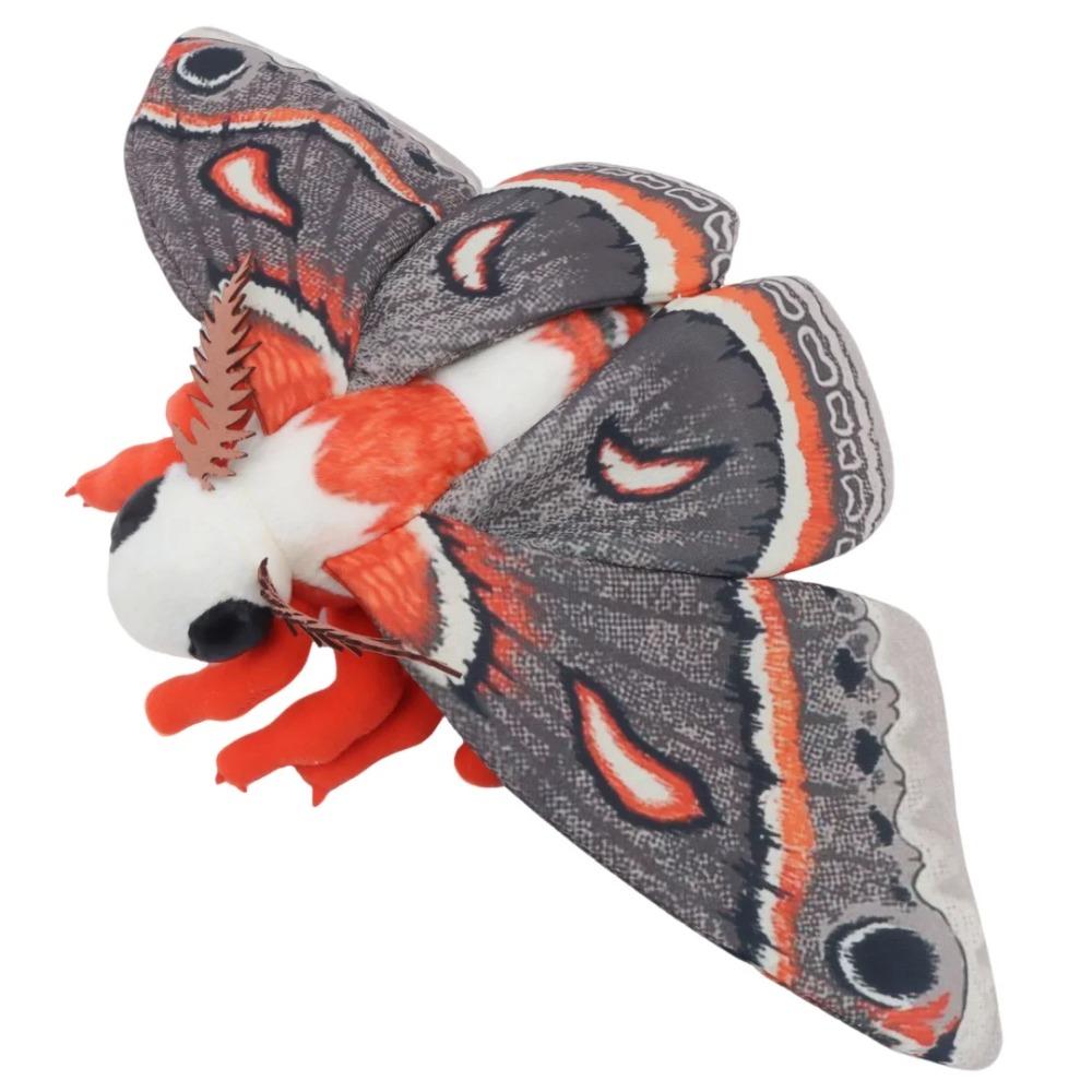 Peluche Falena Cecropia Hyalophora Giocattolo Morbido Realistico Insetto Imbottito Regalo Educativo per Amanti della Natura Peluche Carino per Bambini Adulti