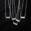 Unique Date Pendant Clavicle Chain Couple Friend Choker Hip Hop Jewelry Birthday
