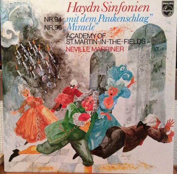 LP Record HAYDN ACADEMY OF ST. MARTIN IN THE  Symphonies No. 94 Surprise No. 96  9500348 PHILIPS 1977 Netherland Classical Used