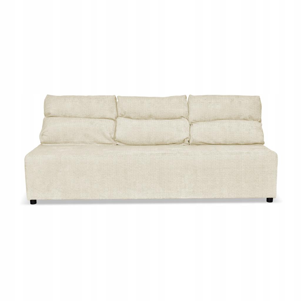 Kanapa sofa KIMO funkcja spania pojemnik Family Meble Ramona beż welur