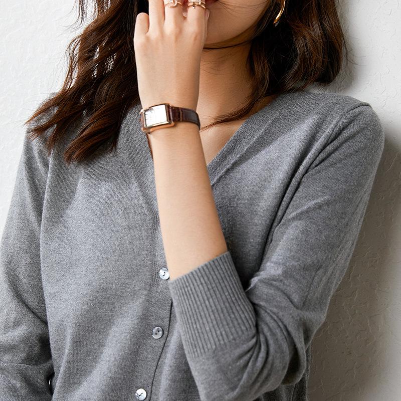 Women's Autumn/Winter 2024 Knit Cardigan Coat - Loose Fit Sweater Outerwear