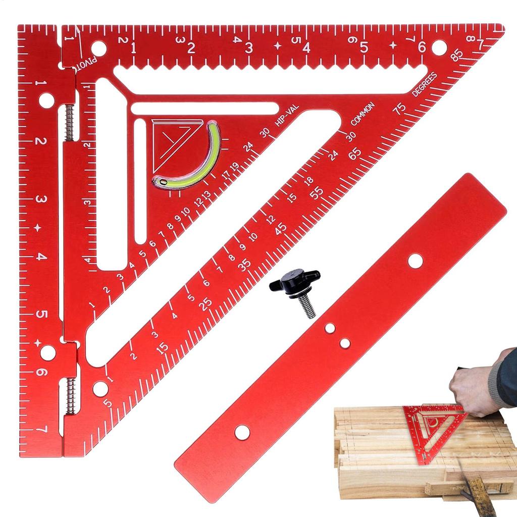 Innovatives Sparrenwinkelwerkzeug Mehrzweck-Winkelwerkzeug Zimmereiwinkel Rechter Winkel Lineal Multifunktionaler Sparrenwinkel