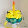 Wind-Themed Birthday Cake Balloon and Photo Prop Hat for Kids
