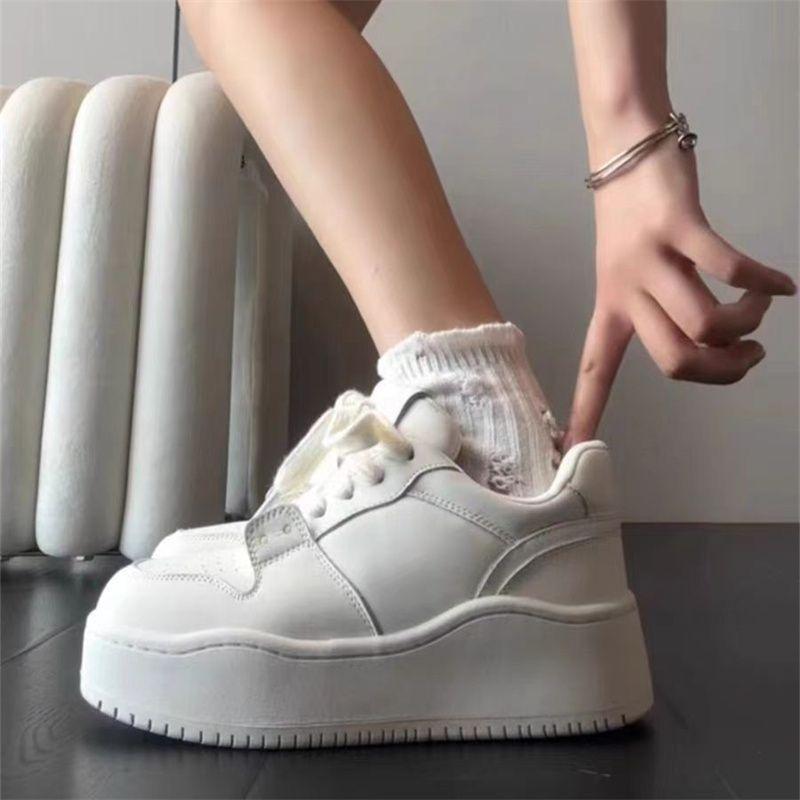 

Новая платформа желтые кеды повседневные летние повышение дофамина спортивная повседневная обувь супермягкая и милая 40 белый