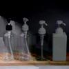 500ML Refillable Pump Bottles Clear White Plastic Liquid Dispensing Bottle For Lotion Shampoo Soap Body Wash Travel Use
