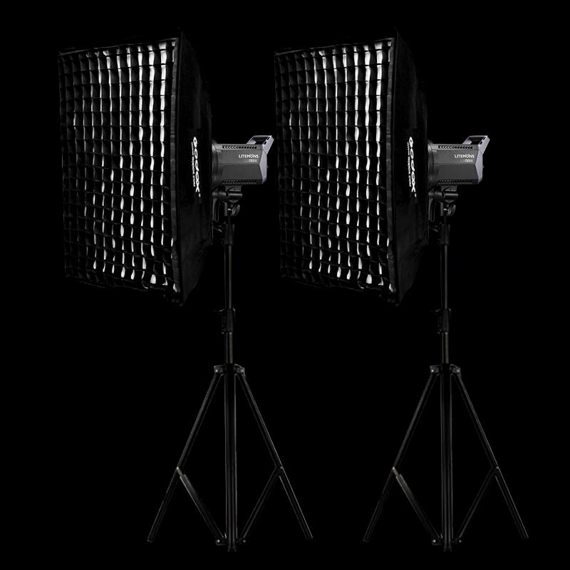 Godox LA200Bi Bi-Color LED Video Light 2-Light Kit