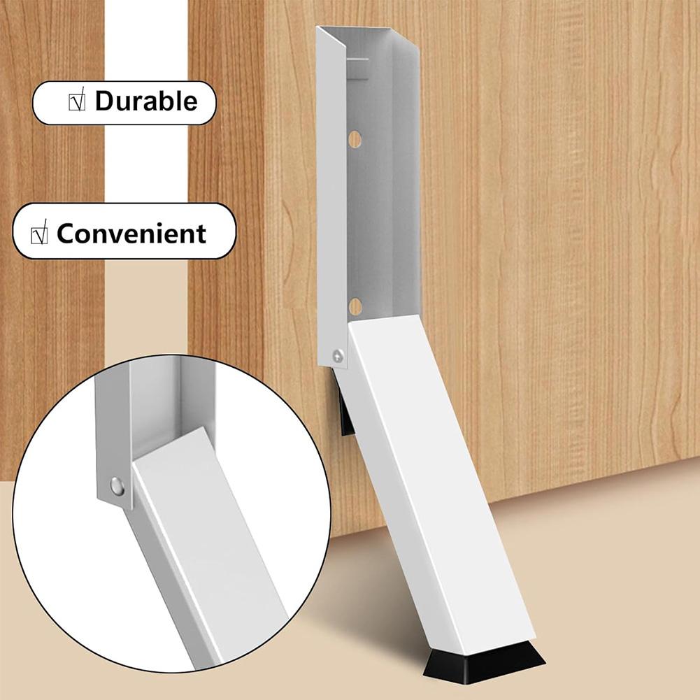 Exterior Door Stop Folding Door Stop 140x43x16mm Flexible Installation Options High-traffic Area Compatibility