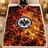 Flannel BlanketEintracht Frankfurt Football Warm Soft Throw Blanket for Indoor Sofa Bed Living Room Use