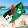Werder Bremen FC Benutzerdefiniertes Strandtuch, Personalisierter Namens-Textdruck, Fußballlogo Weiches Schnelltrocknendes Handtuch Urlaubsgeschenk