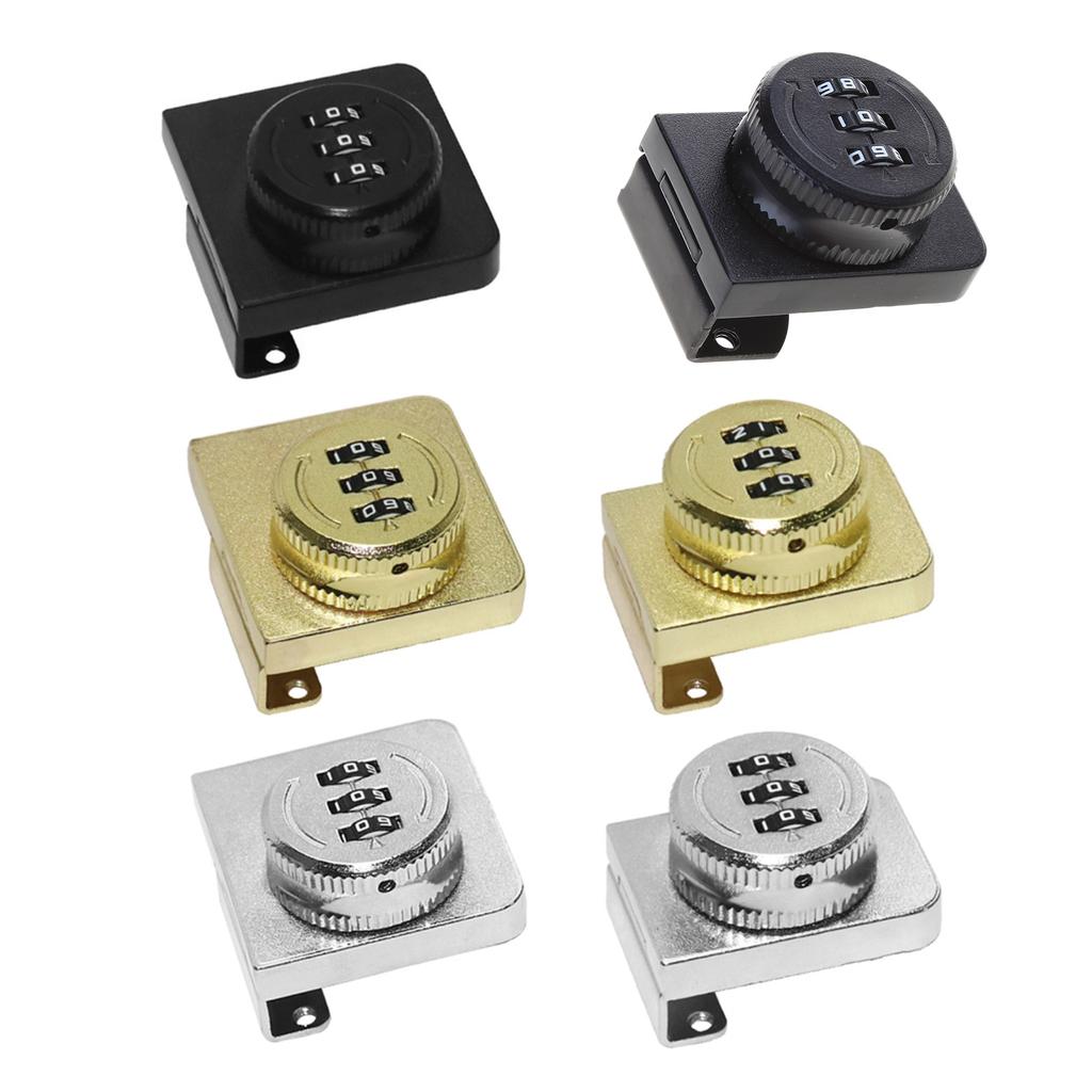 Glass Showcase Door Lock 3Digit Combination Cabinet Lock Lockers Keyless Lock Privacy Password Lock for Office Home