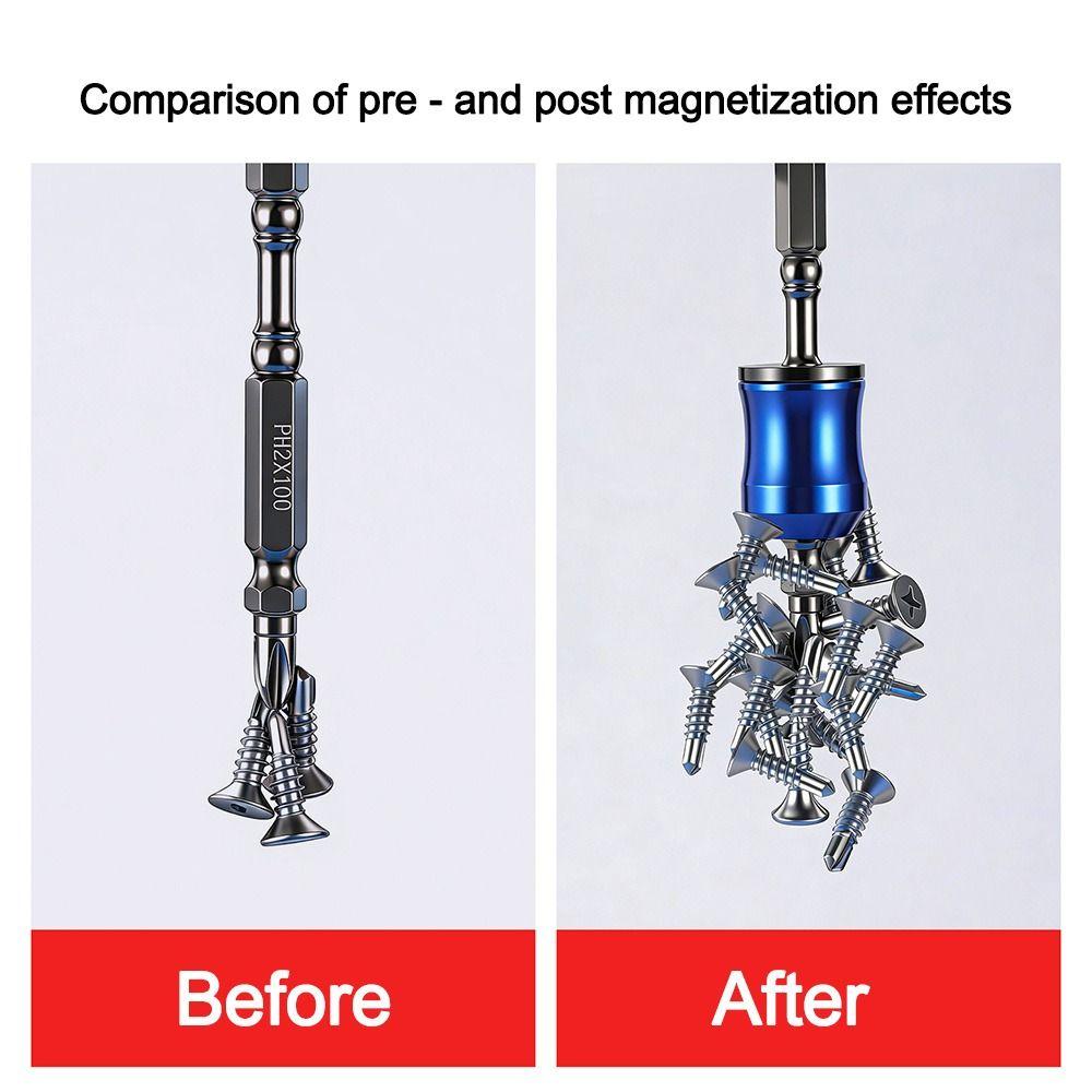 Multifunctional Demagnetizer and Magnetizer Portable Screwdriver Bits Gifts Magnetic Ring