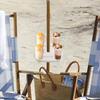 Beach Umbrella Table Tray 4 Drink Holders And Tray Slots Pool Umbrella Table Adjustable Outdoor Tray Table For Beach And Patio