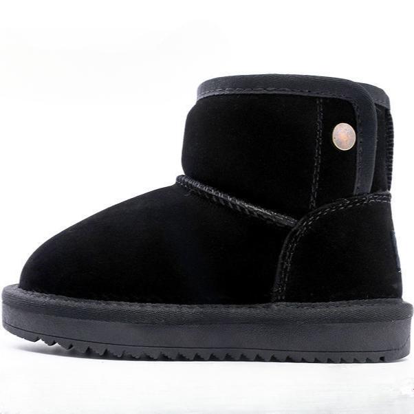 

WARRIOR Classmate Девочки зимние ботинки зимние ворсистые утолщенные ботинки для детей среднего возраста теплая хлопковая обувь 26