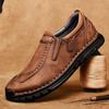 Popular 2025 Independent Station Leather Shoes Men's Large Size Non-slip Loafers Men's One-Pedal Men's Casual Leather Shoes