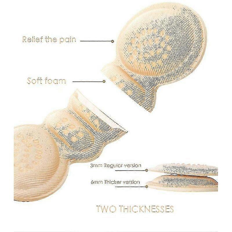 4 Pairs Women's Insoles for High Heel Shoes Adjust Size Heel Adhesive,Fonepro