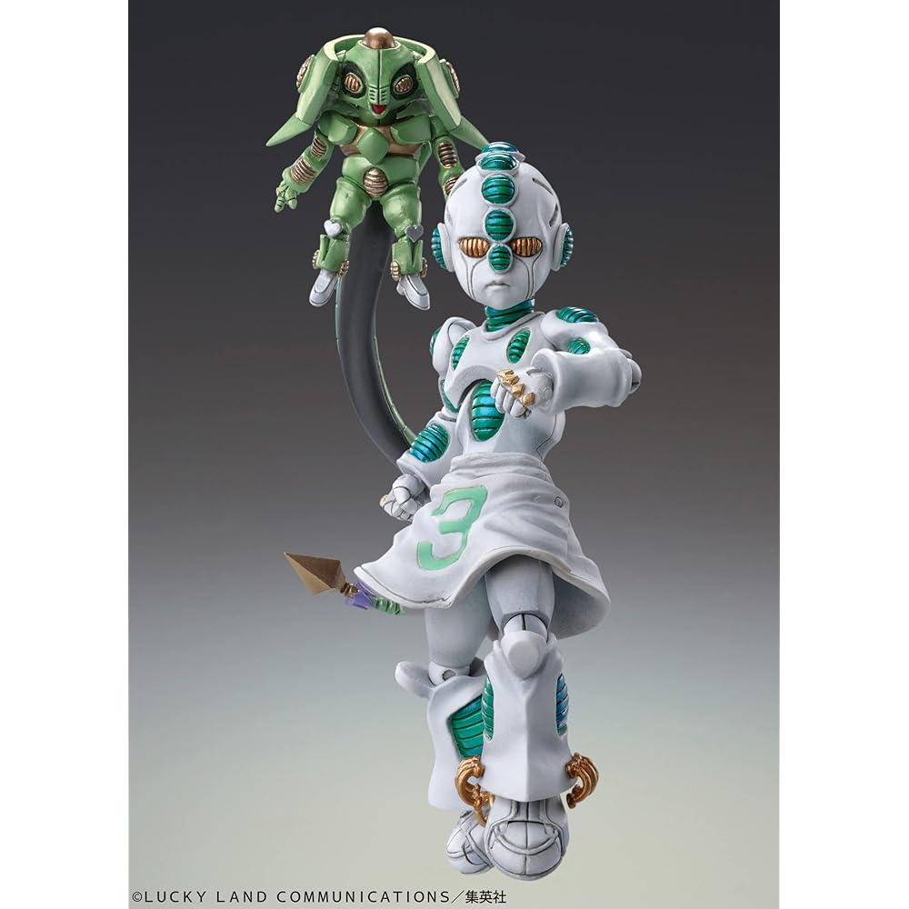 Super Action Figur "JoJo's Bizarre Adventure Teil 4" "Ec" (Akt 2) & Ez (Akt 3)„Ca. 85mm & Ca.. 35mm PVC & ABS & Nylon Bemalte Bewegliche Figur